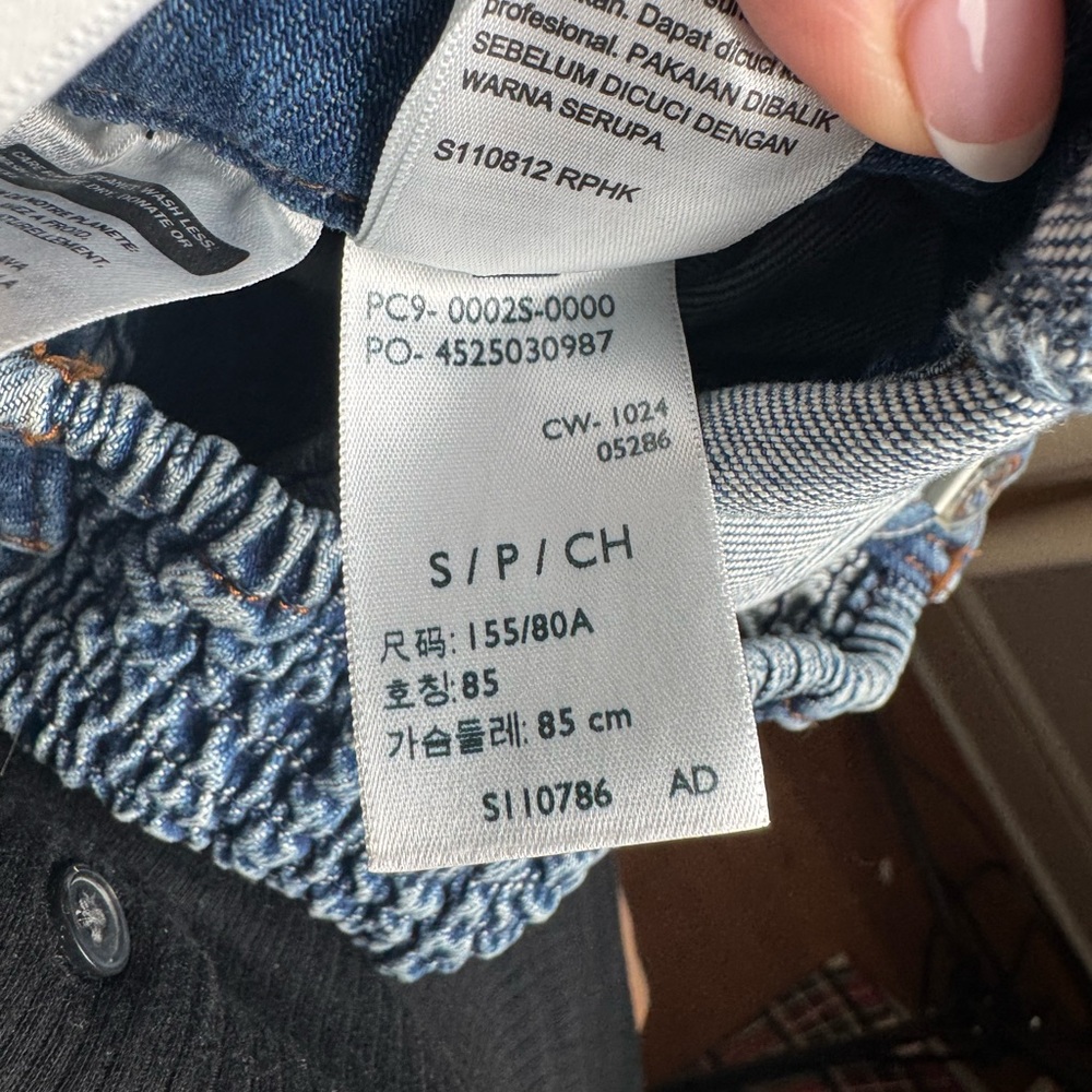 Levi's Blue Denim Strapless Button-Front Dress - Picture 14 of 14